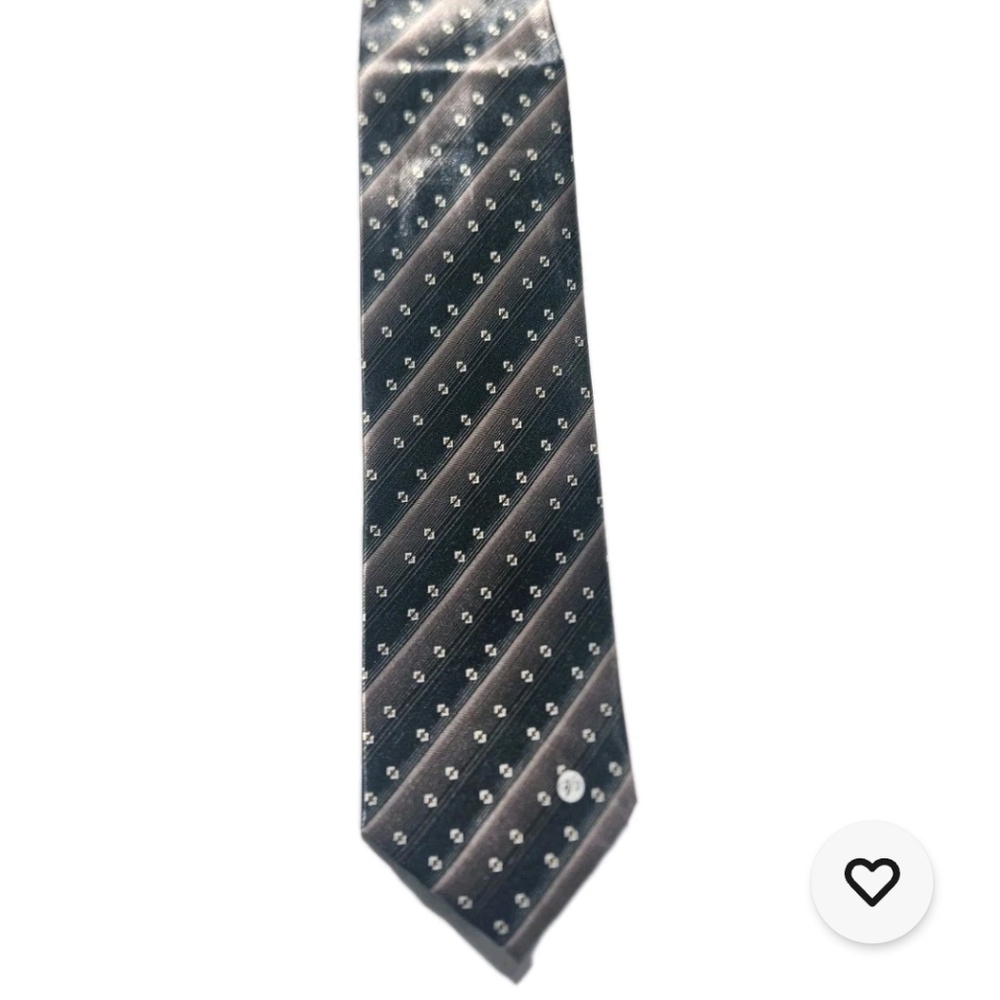 New Versace 100% Silk Men's Tie Made In Italy Rich Brown Pattern - Picture 5 of 6